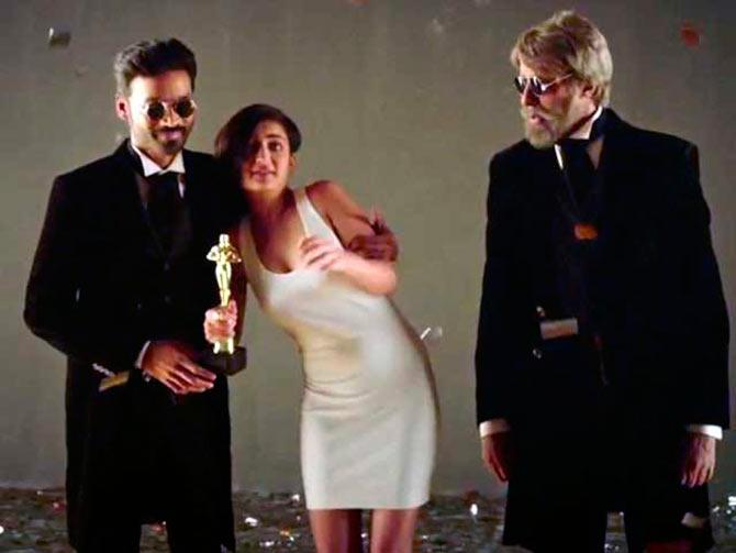 Dhanush, Akshara Haasan and Amitabh Bachchan