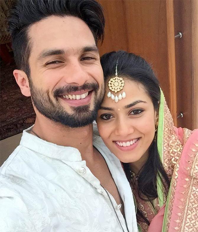 Shahid Kapoor and Mira Rajput