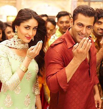 Kareena Kapoor and Salman Khan in Bajrangi Bhaijaan