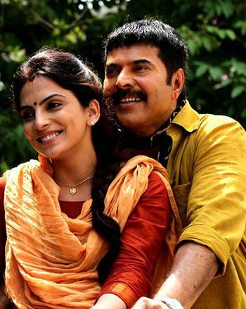 Manasi Sharma and Mammootty in Acha Din