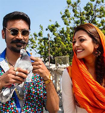 Dhanush and Kaajal Agarwal in Maari