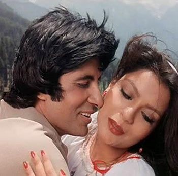 Amitabh Bachchan and Zeenat Aman in Laawaris