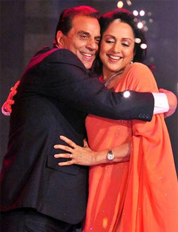 Dharmendra and Hema Malini