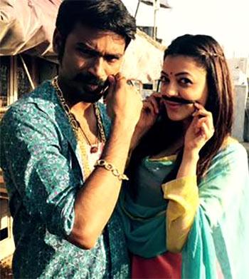 Dhanush and Kajal Agarwal in Maari