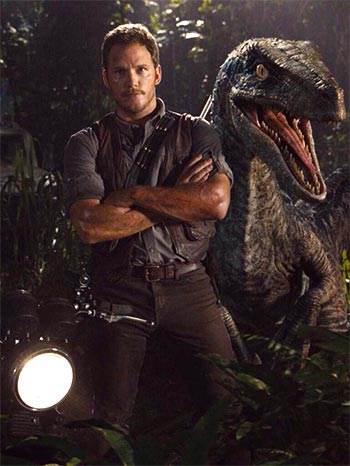 A scene from Jurassic World