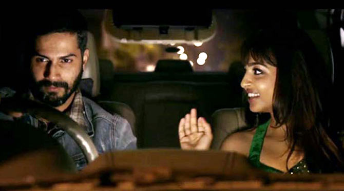 Varun Dhawan and Radhika Apte in Badlapur