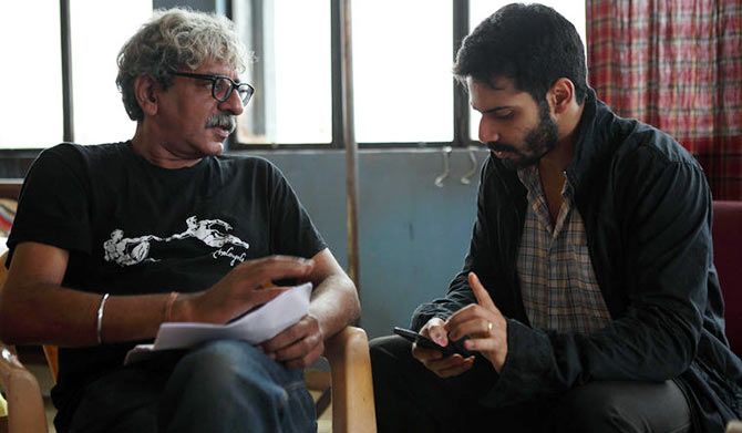Varun Dhawan and director Sriram Raghavan of Badlapur