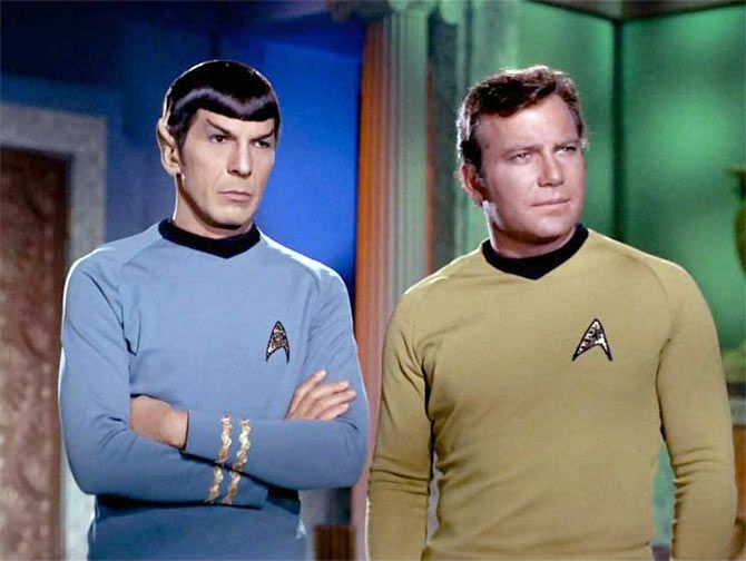 Leonard Nimoy and William Shatner in Star Trek