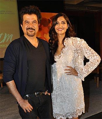 Anil Kapoor with Sonam