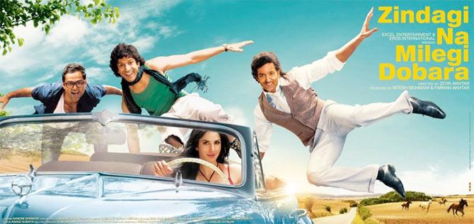 Movie poster of Zindagi Na Milegi Dobara