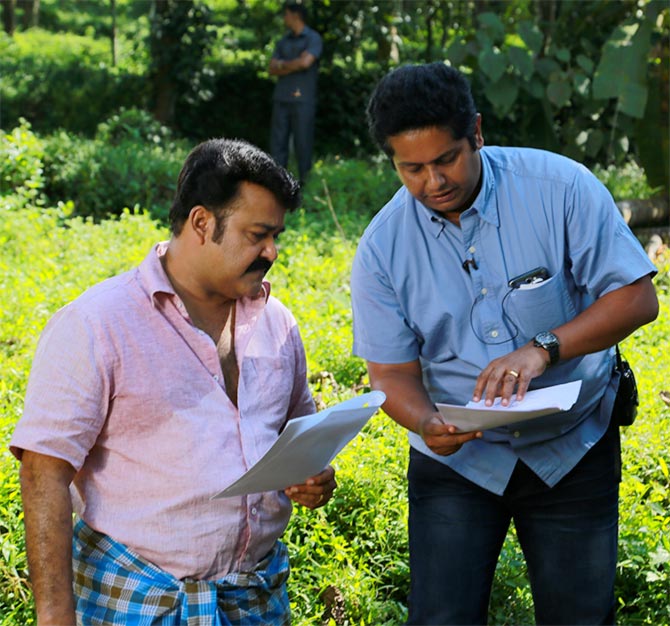 Mohanlal with Jeetu Joseph