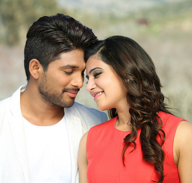 Allu Arjun and Samantha Ruth Prabhu in S/O Satyamurthy