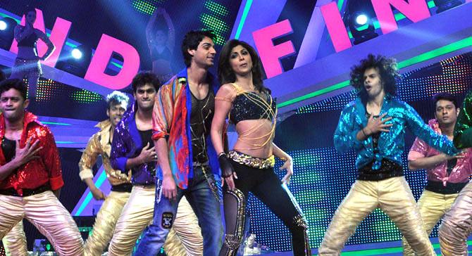 Karan Wahi with Shilpa Shetty in Nach Baliye