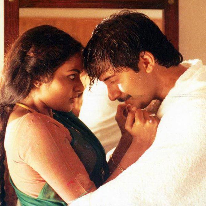 Madhoo and Arvind Swamy in Roja