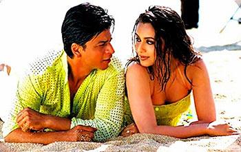 Shah Rukh Khan and Rani Mukerji in Chalte Chalte