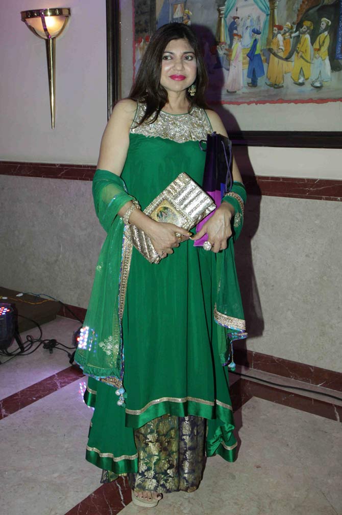 PIX: Singer Abhijeet parties with Alka Yagnik, Anu Malik - Rediff.com ...