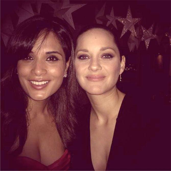 Richa Chadha and Marion Cotillard