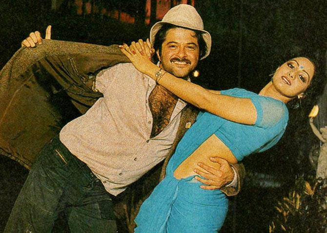 Anil Kapoor and Sridevi in Mr India