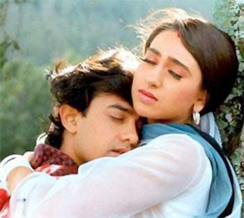 Aamir Khan and Karisma Kapoor in Raja Hindustani