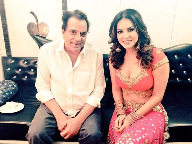 Dharmendra & Sunny Leone