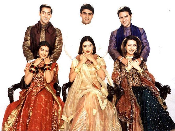 Salman Khan, Sonali Bendre, Tabu, Saif Ali Khan, Karisma Kapoor