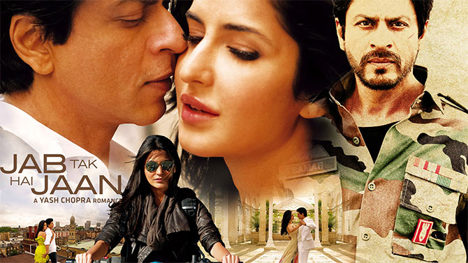 Shah Rukh Khan, Katrina Kaif and Anushka Sharma