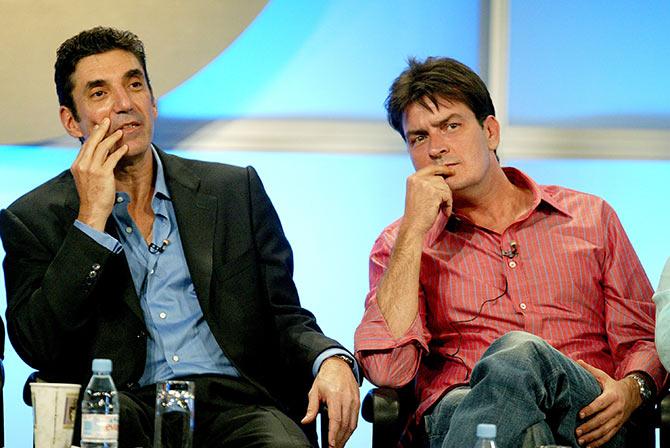 Chuck Lorre and Charlie Sheen