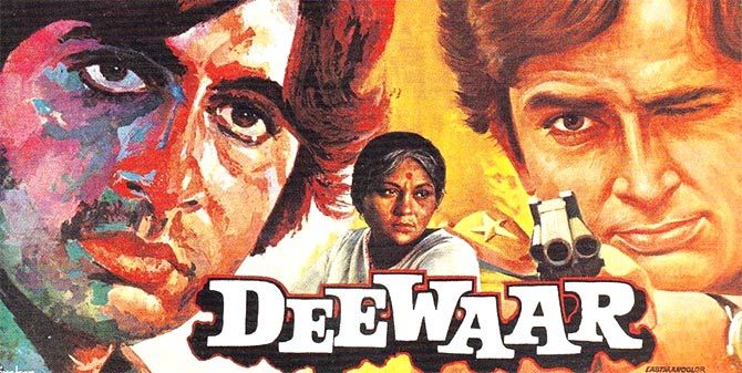Amitabh Bachchan, Nirupa Roy and Shashi Kapoor in Deewar