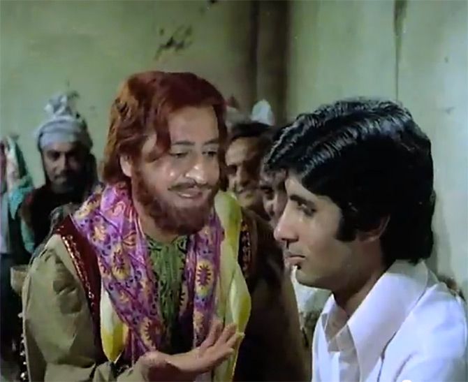 Pran and Amitabh Bachchan in Zanjeer
