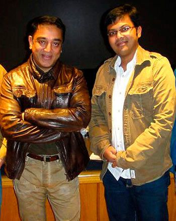 Kamal Haasan with Kunal Rajan