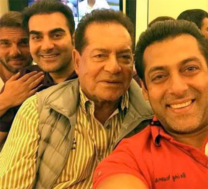 Sohail, Arbaaz, Salim and Salman Khan