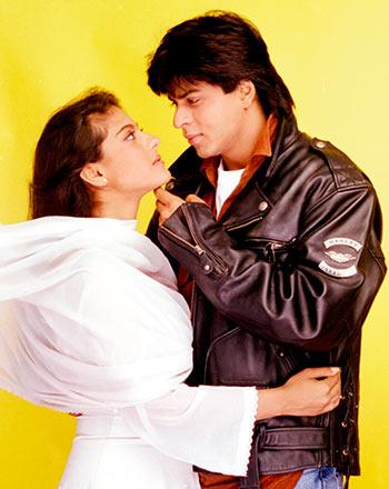 Shah Rukh Khan and Kajol in Dilwale Dulhania Le Jayenge