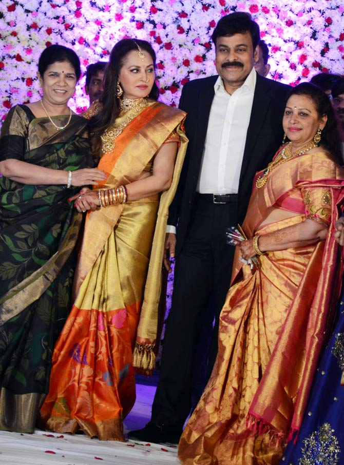 PIX: Sridevi, Chiranjeevi attend Jaya Prada's son's reception   movies