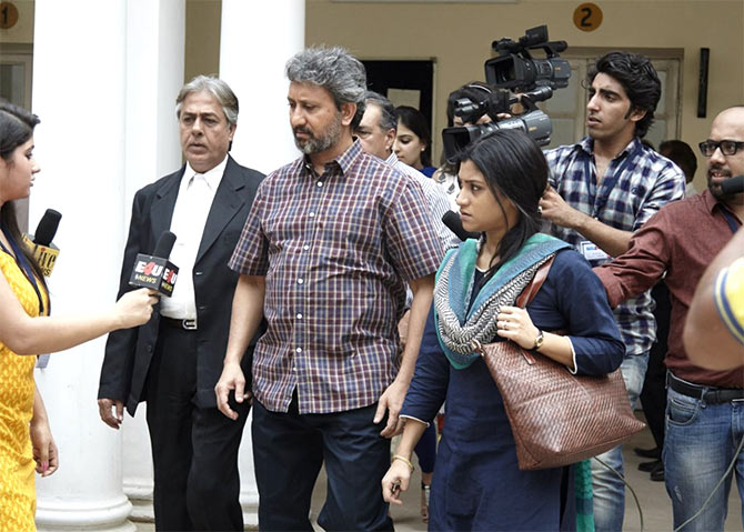 Konkona Sensharma and Neeraj Kabi in a scene from Talvar.