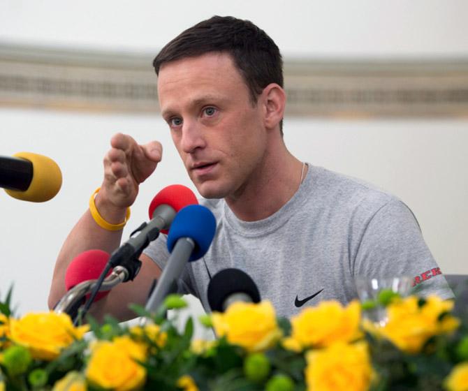 Ben Foster as Lance Armstrong in Stephen Frears' The Program.