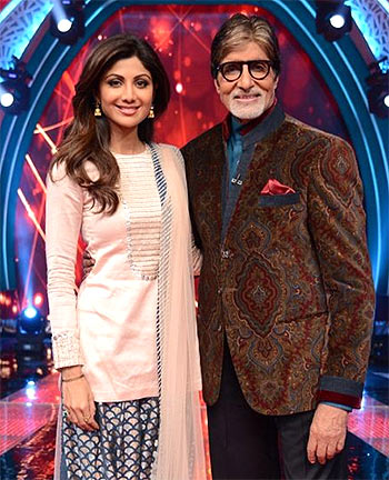 Shilpa Shetty and Amitabh Bachchan