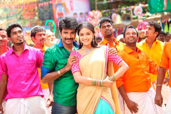 Sivakarthikeyan and Keerthi Suresh in Rajini Murugan