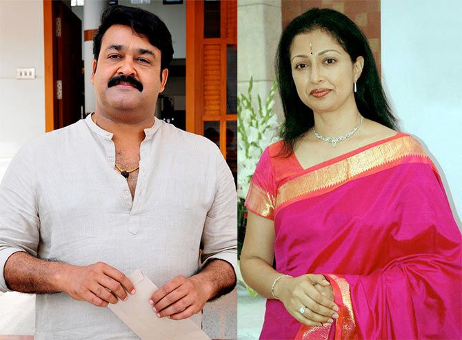 Mohanlal and Gauthami