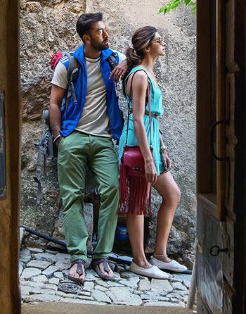 Ranbir Kapoor and Deepika Padukone in Tamasha