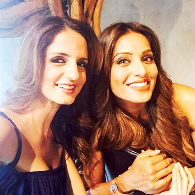 Sussanne Khan and Bipasha Basu