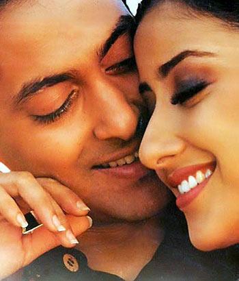 Salman Khan and Manisha Koirala in Khamoshi: The Musical