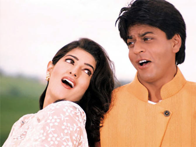 Twinkle and Shah Rukh Khan in Badshah