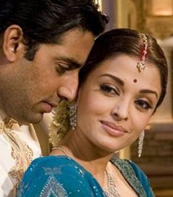 Abhishek Bachchan and Aishwarya Rai Bachchan in Guru