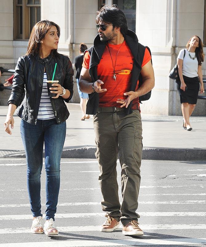 Sai Dharam Tej and Regina in Subrahmanyam for Sale