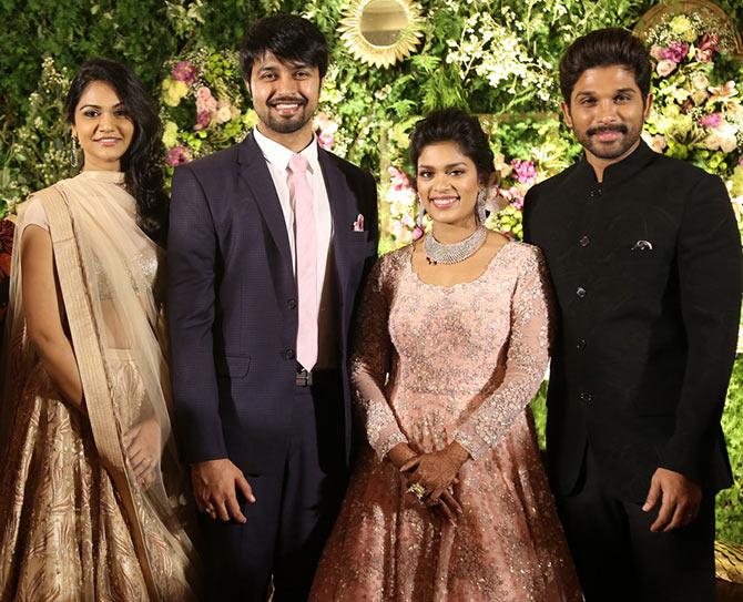 Allu Arjun and Sneha Reddy