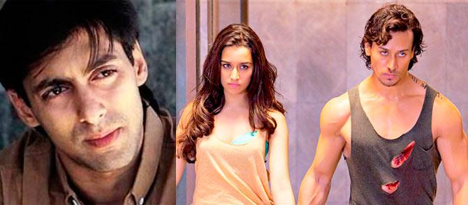 Salman Khan, Shraddha Kapoor and Tiger Shroff