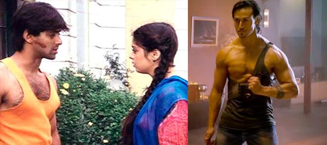 Salman Khan, Nagma and Tiger Shroff