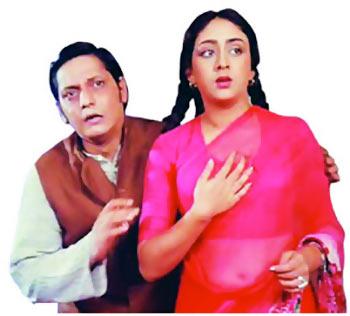 Amol Palekar, Bindiya Goswami in Gol Maal