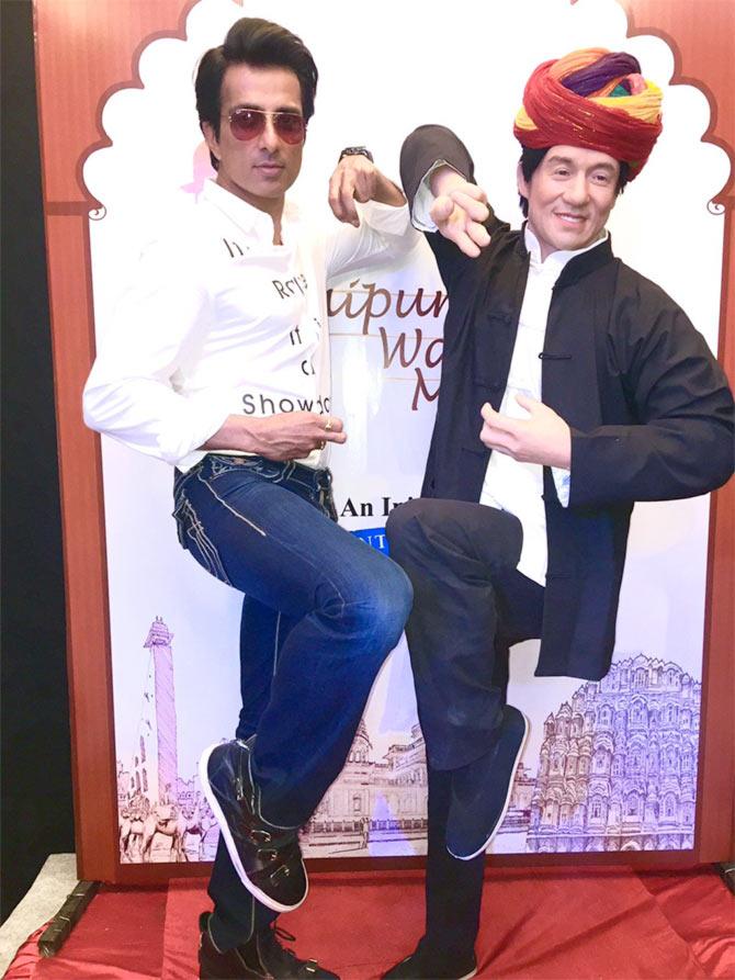 Jackie Chan wax statue