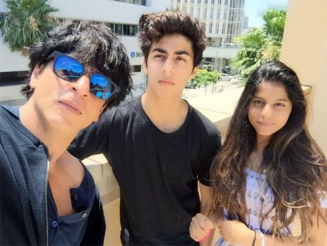 Shah Rukh Khan, Aryan Khan and Suhana Khan